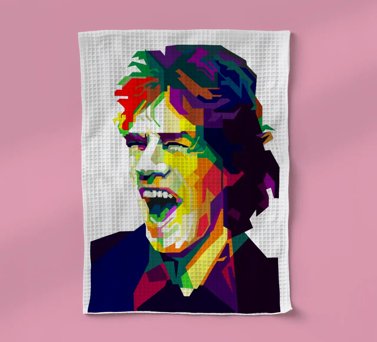 Mick Jagger Rock-Ikone WPAP Trending Now Geschirrtuch von Artkreator