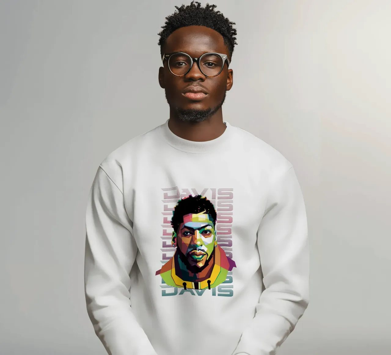 Anthony Davis in WPAP felpa da Alkahfsmart