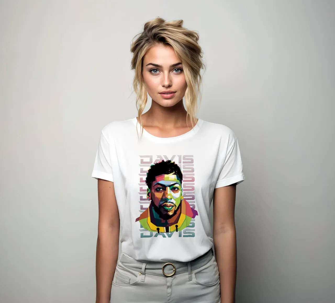 Anthony Davis in WPAP t-shirt da donna da Alkahfsmart