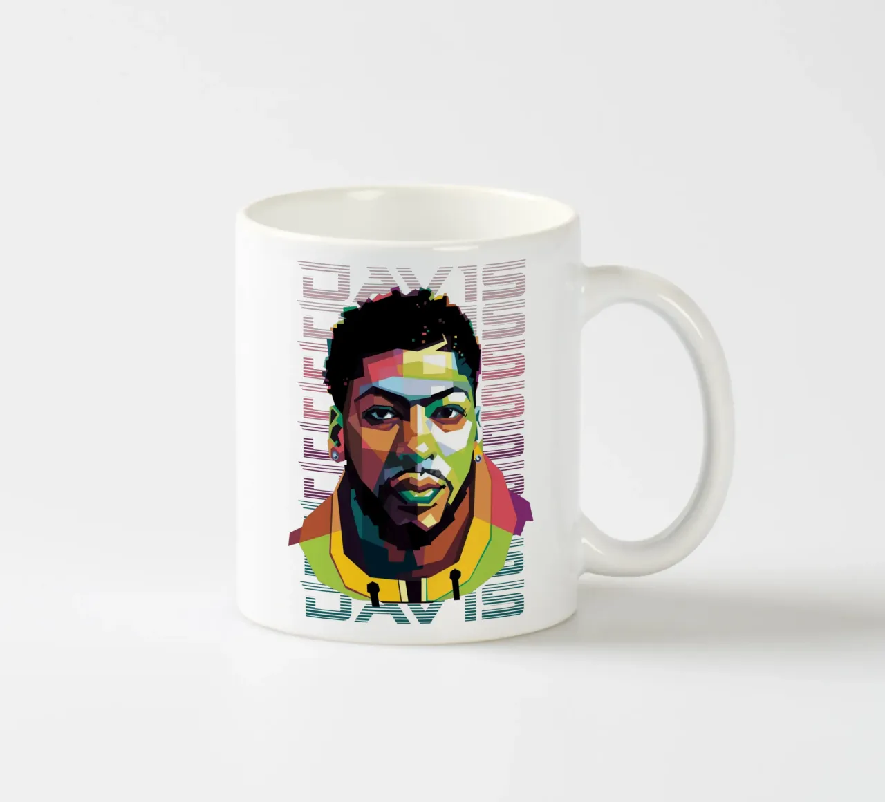Anthony Davis in WPAP tazza in ceramica da Alkahfsmart