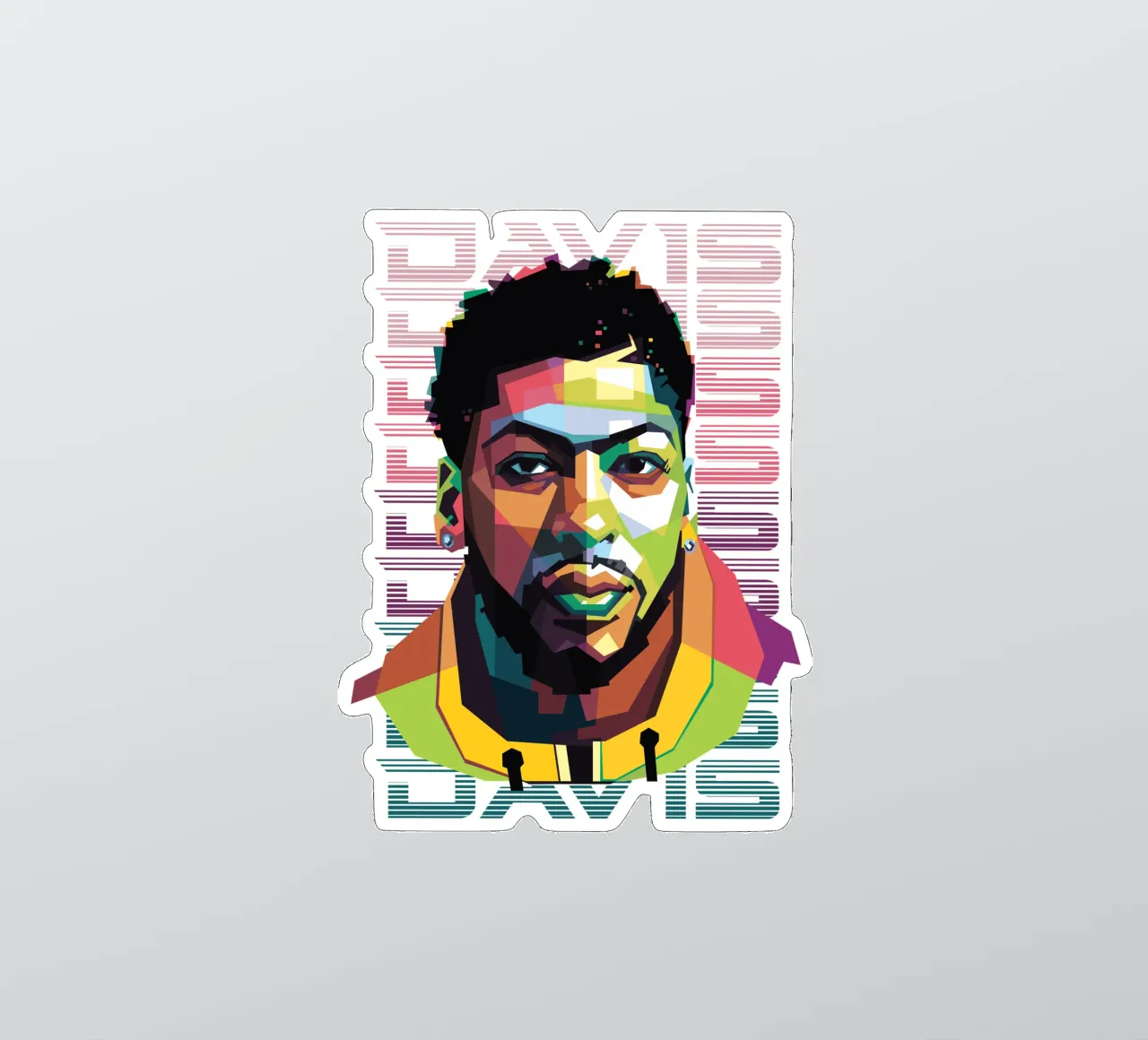 Anthony Davis in WPAP adesivo da Alkahfsmart