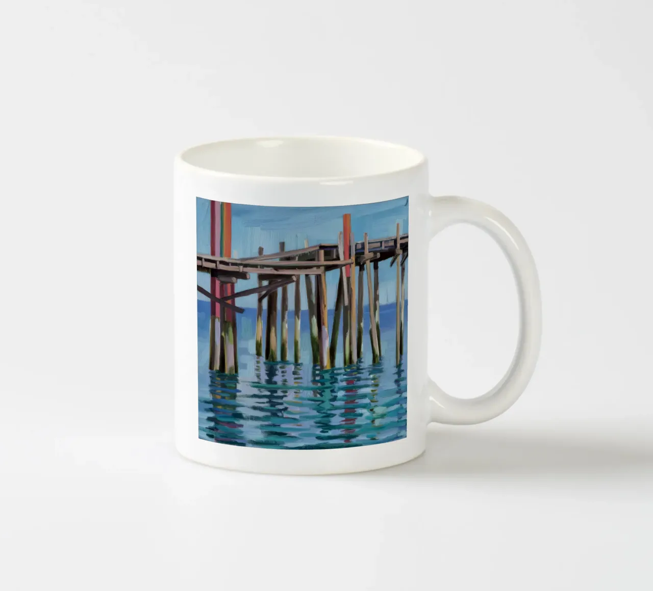 Oude Pier Echo keramische mok van Mystic Grain