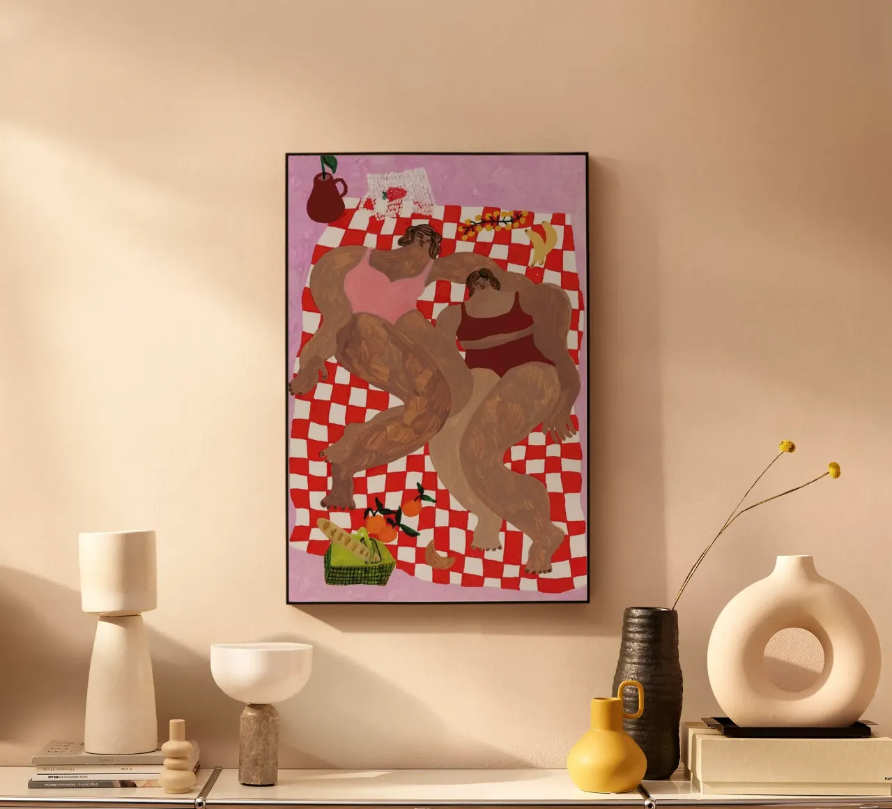 Summer Lunch plexiglass da Nudes and Croissants