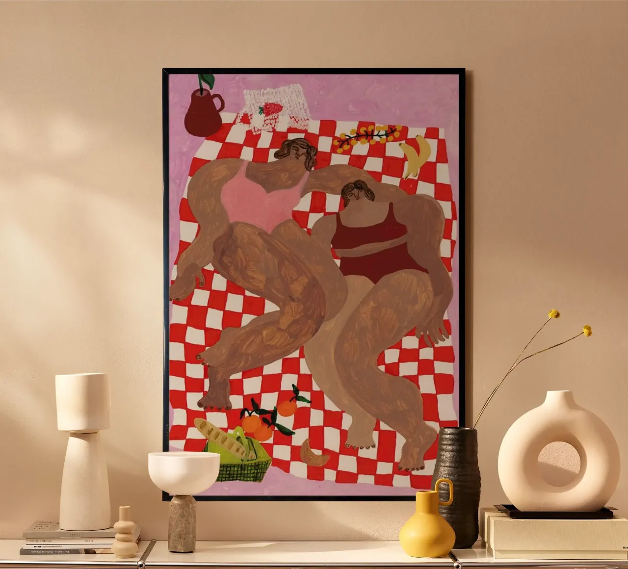 Summer Lunch poster da Nudes and Croissants