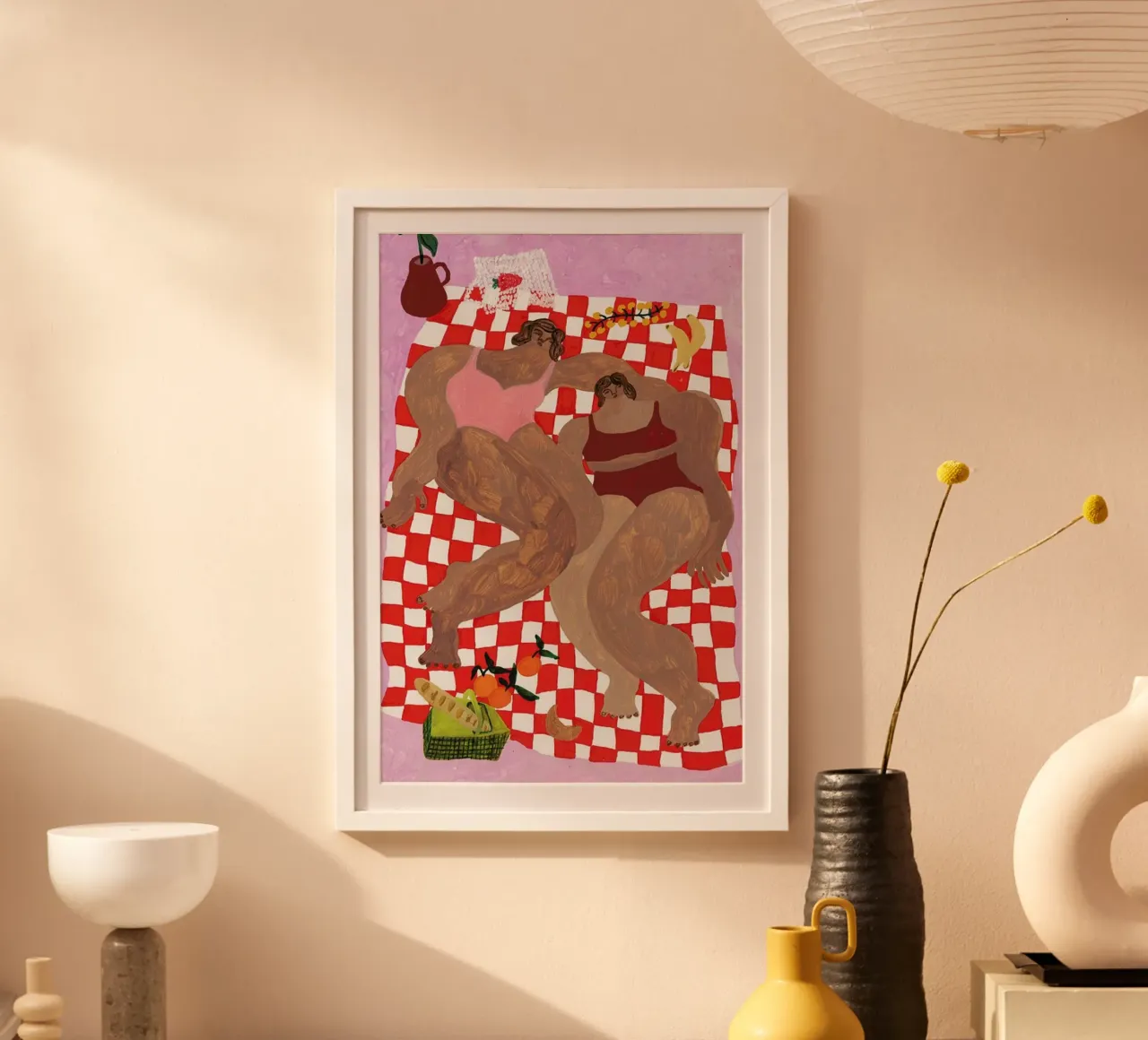 Summer Lunch poster da Nudes and Croissants