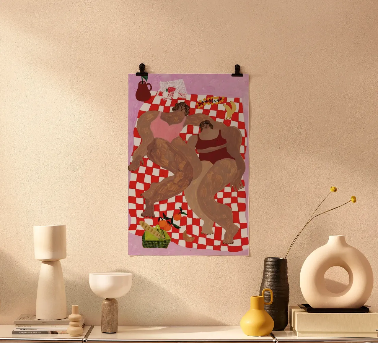 Summer Lunch poster da Nudes and Croissants