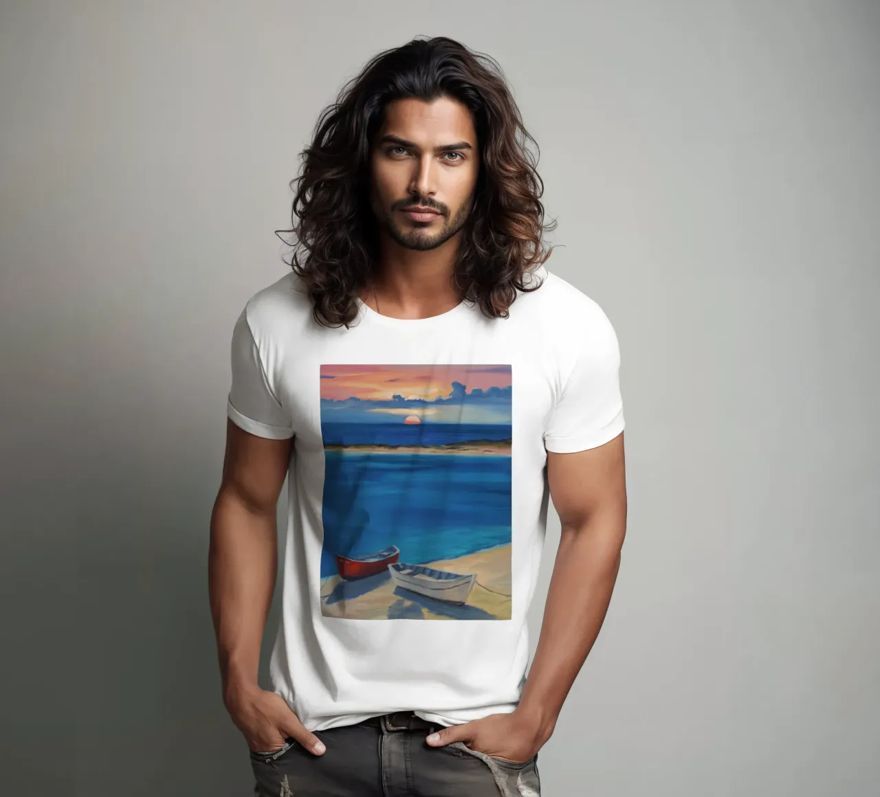 Silenzio di Sunset Bay t-shirt da Mystic Grain