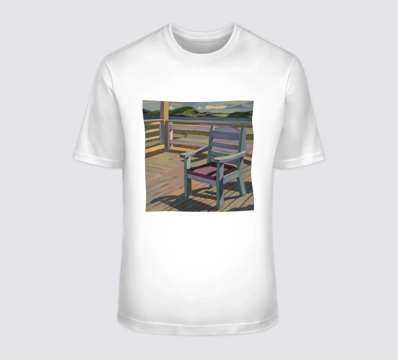 Veranda Stoel Schaduwen t-shirt van Mystic Grain