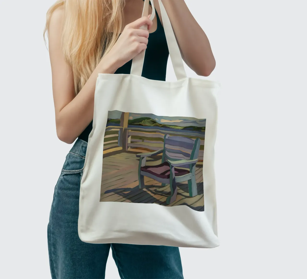 Veranda Stoel Schaduwen jute draagtas van Mystic Grain