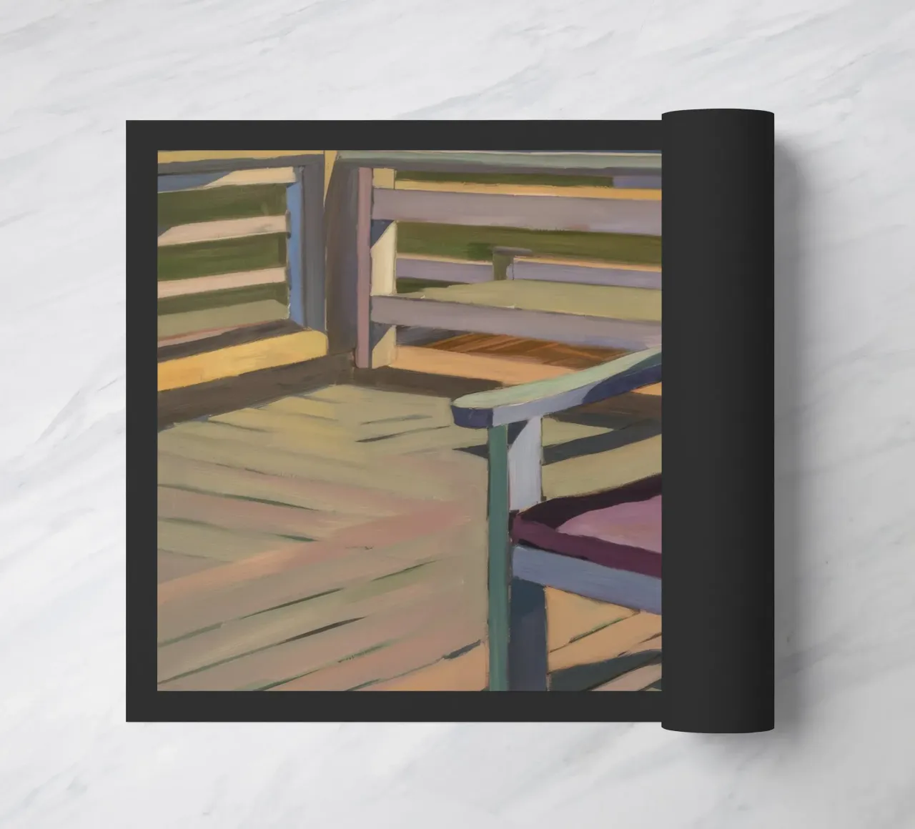 Veranda Stoel Schaduwen deurmat van Mystic Grain