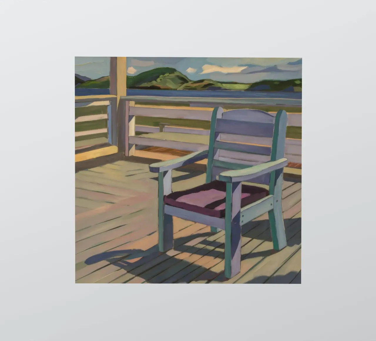 Veranda Stoel Schaduwen sticker van Mystic Grain