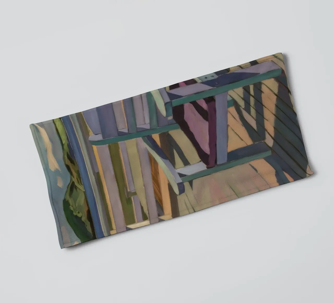 Veranda Stoel Schaduwen badhanddoek van Mystic Grain