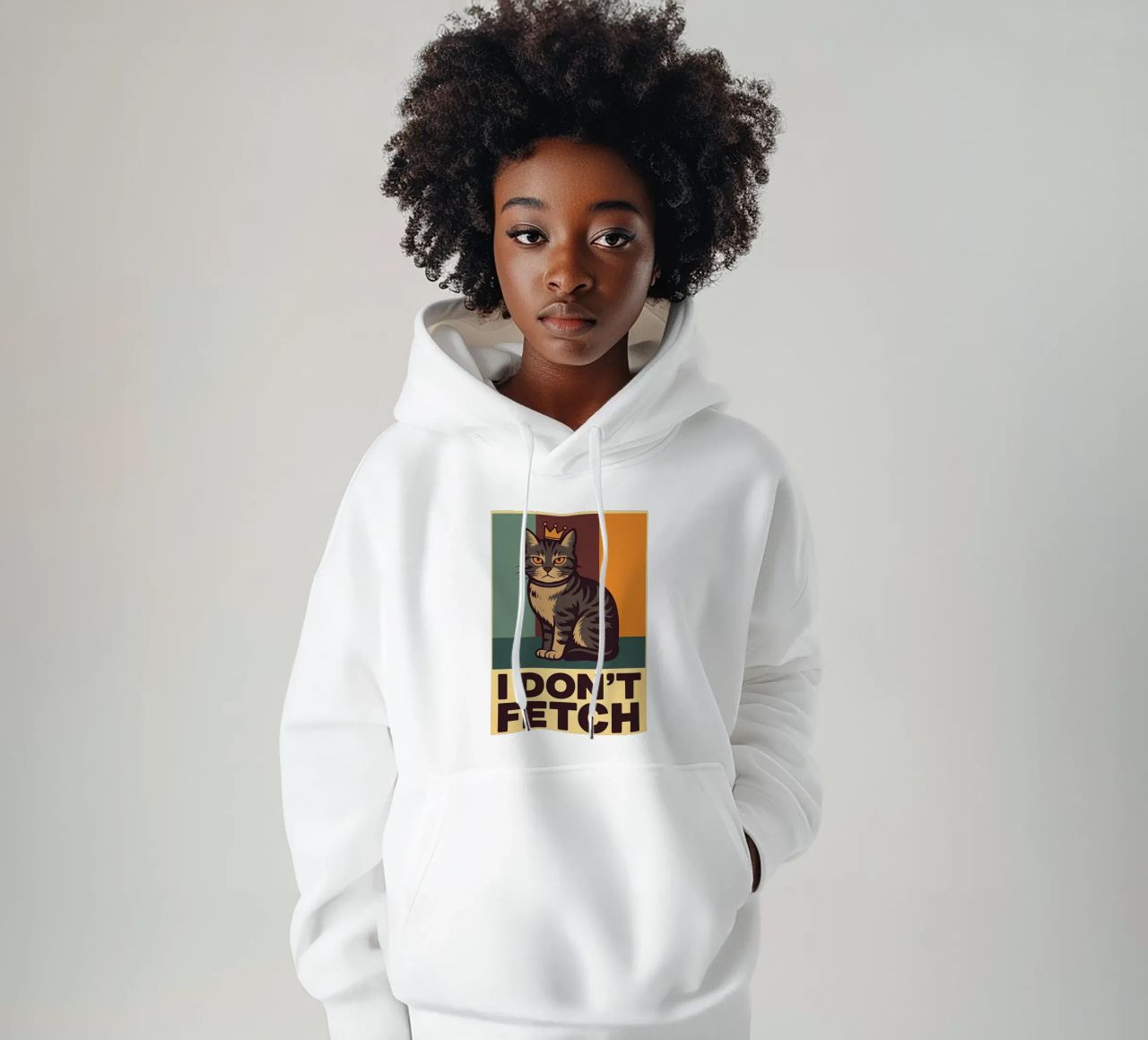 i dont fetch funny Cat sudadera con capucha de the gindils