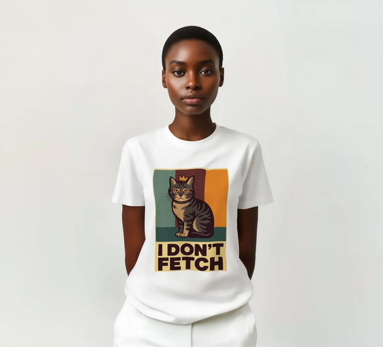 i dont fetch funny Cat camiseta de the gindils