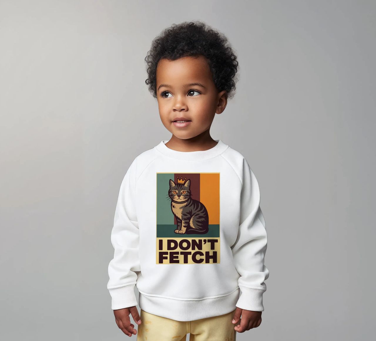 i dont fetch funny Cat sudadera de bebé de the gindils