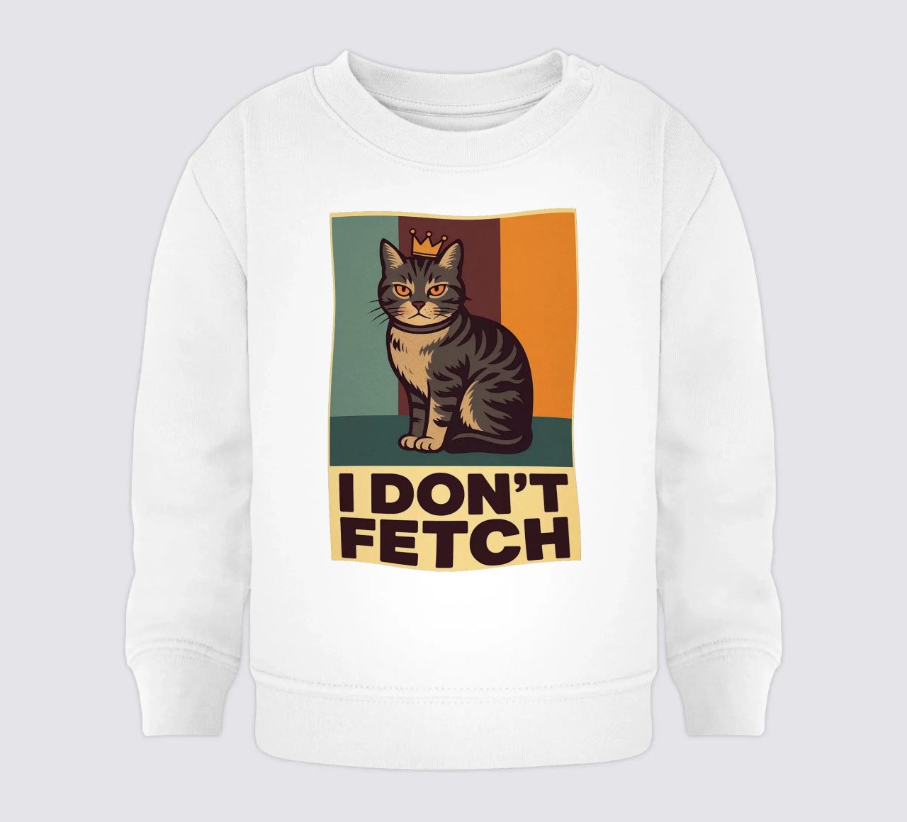 i dont fetch funny Cat sudadera de bebé de the gindils