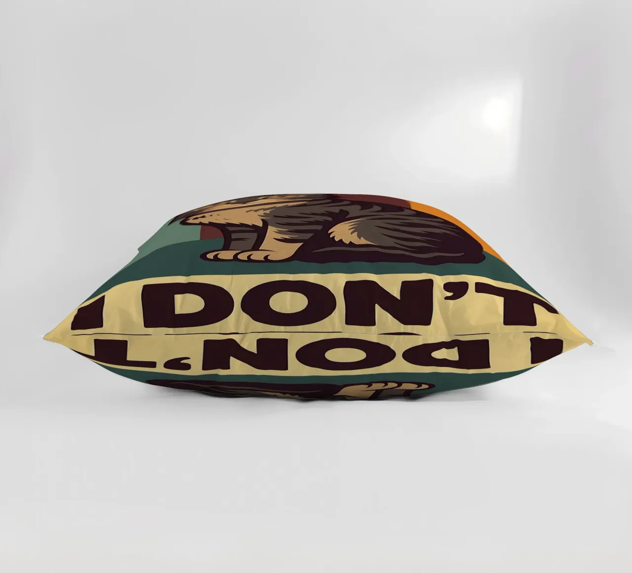 i dont fetch funny Cat decorative cushion by the gindils