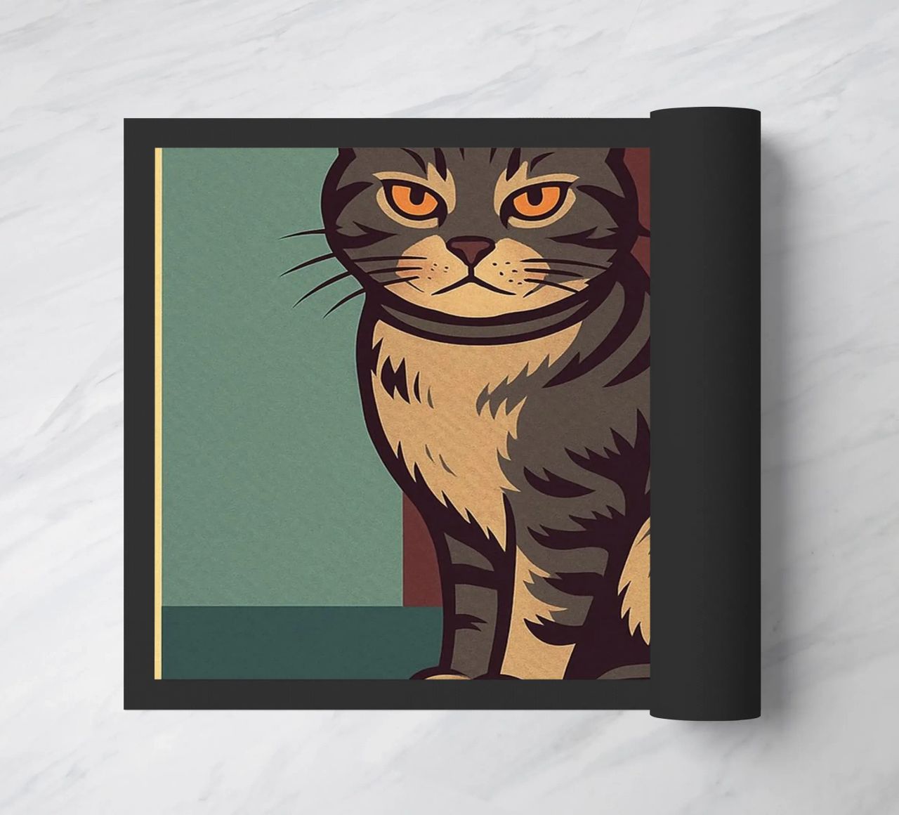 i dont fetch funny Cat doormat by the gindils