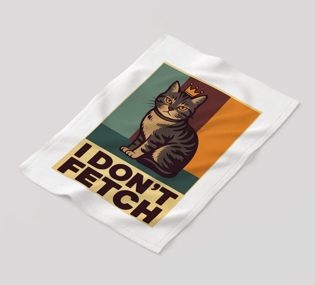 i dont fetch funny Cat fleece blanket by the gindils