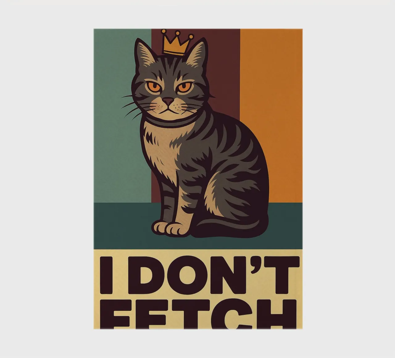 i dont fetch funny Cat notebook by the gindils