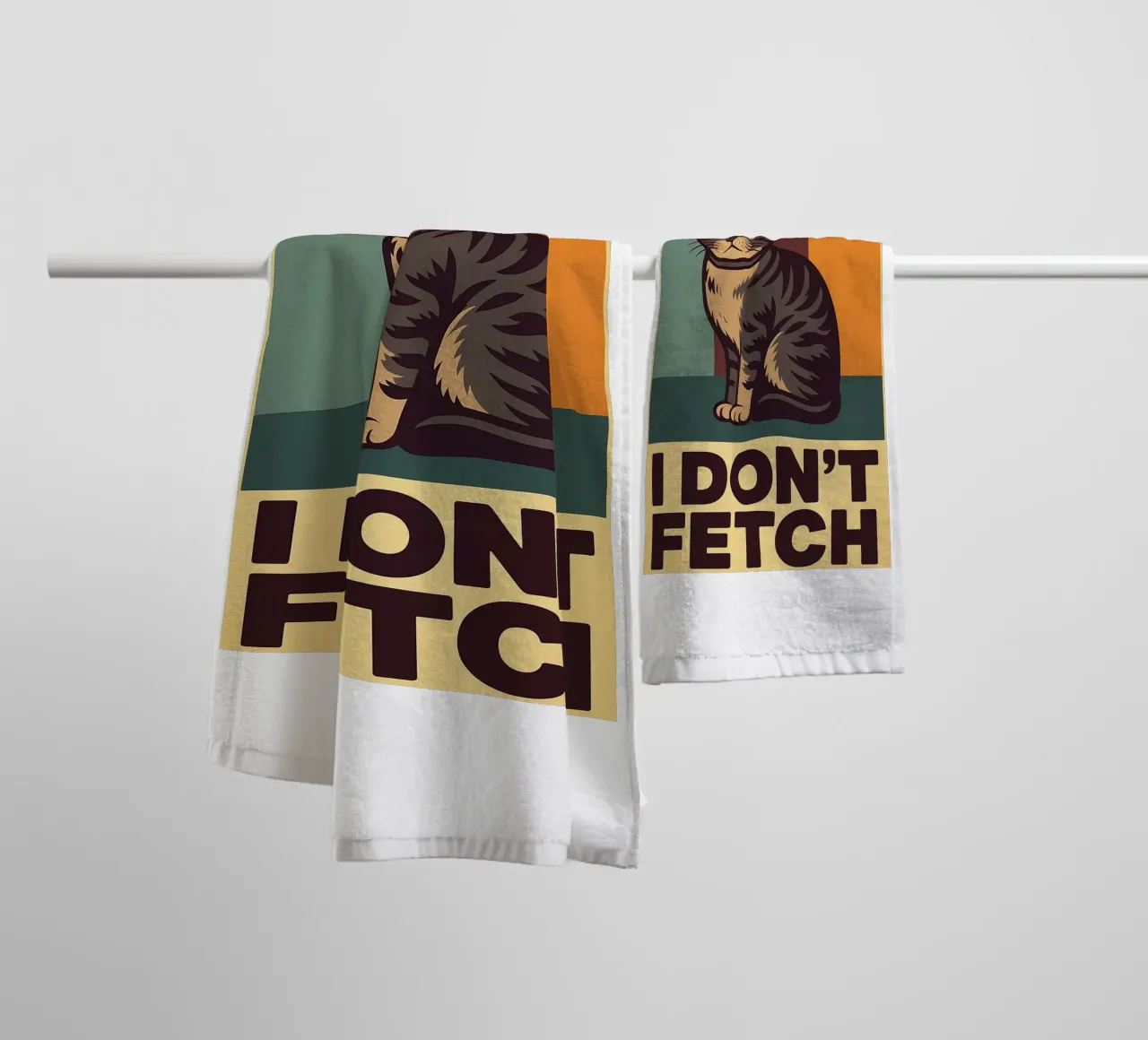 i dont fetch funny Cat towel by the gindils