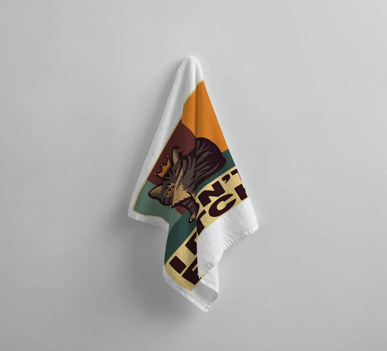 i dont fetch funny Cat towel by the gindils