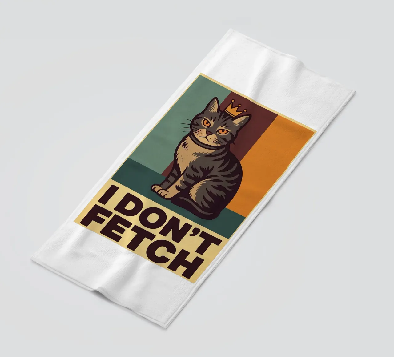 i dont fetch funny Cat toalla de playa de the gindils