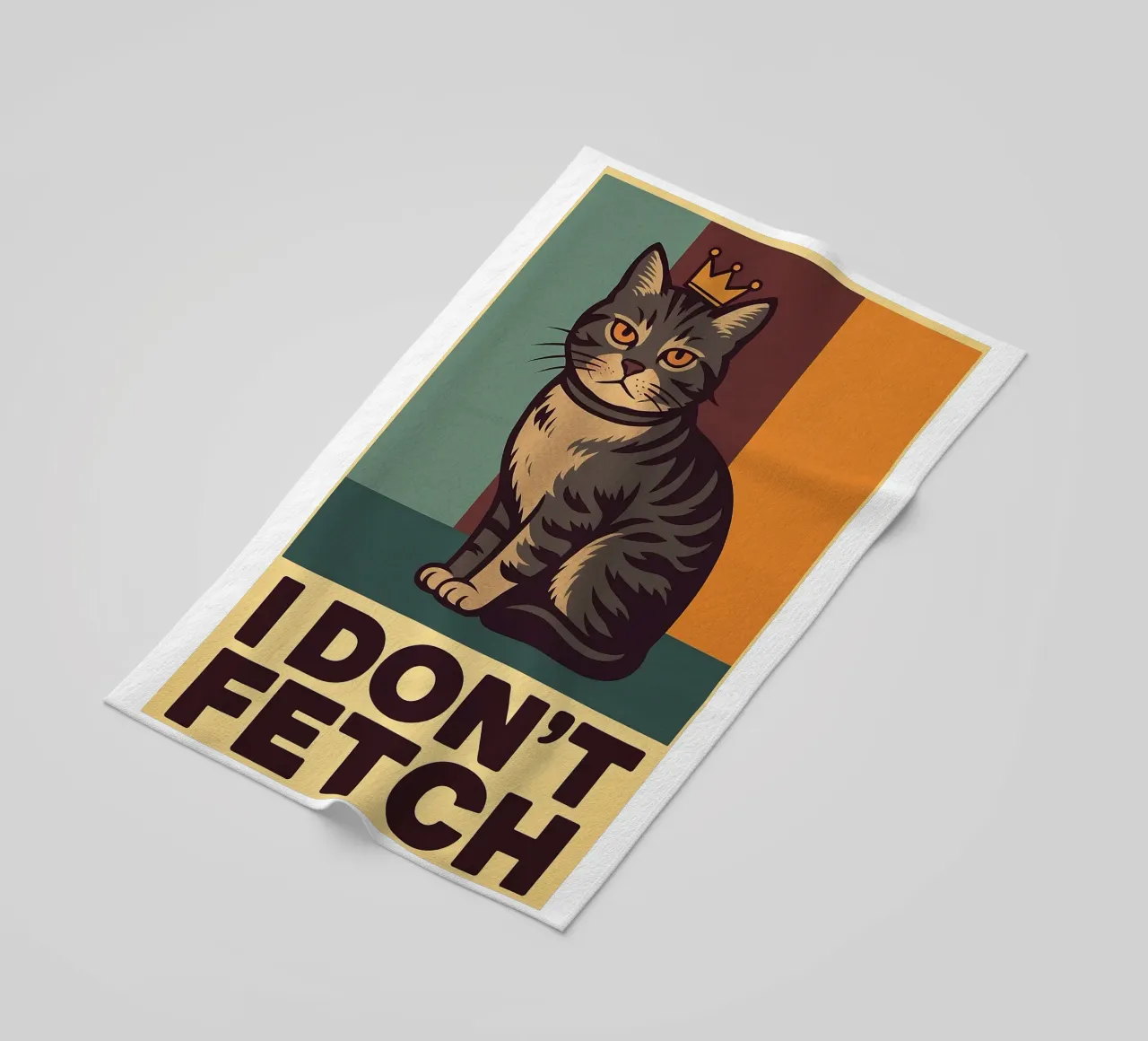i dont fetch funny Cat toalla de playa de the gindils