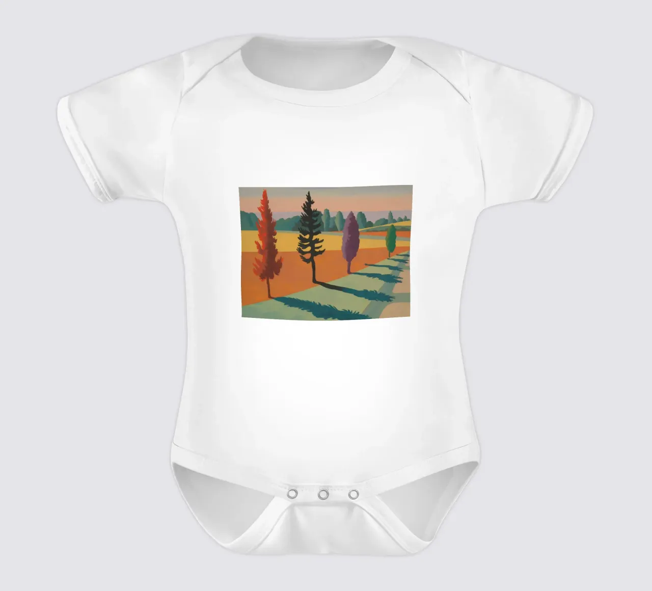 Rainbow Tree Lane body neonato maniche corte da Mystic Grain