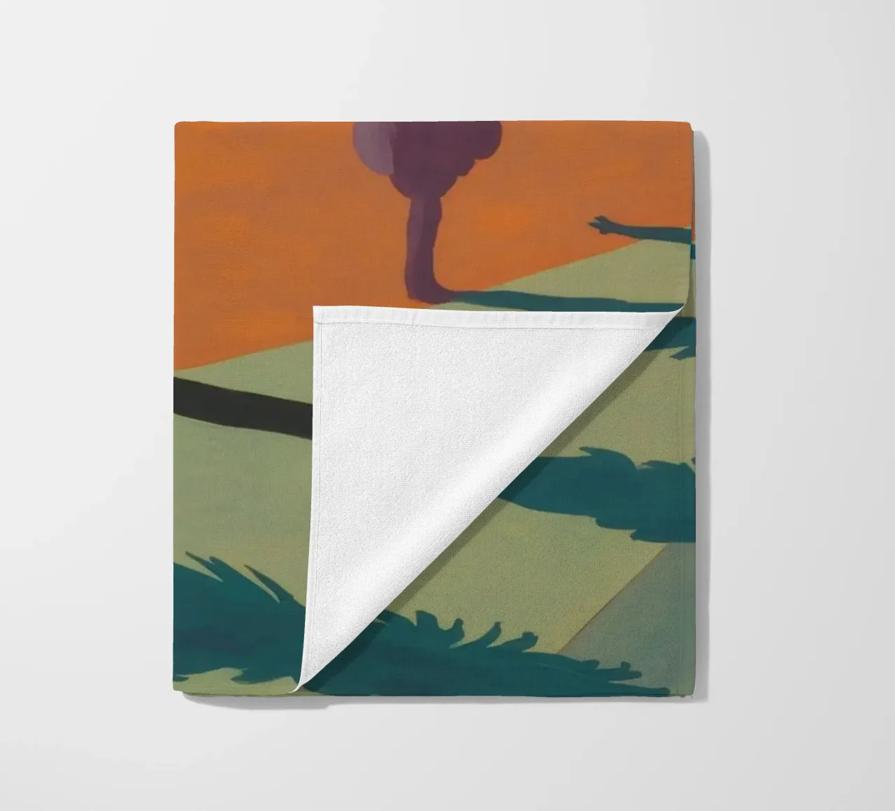 Rainbow Tree Lane beach towel by Mystic Grain