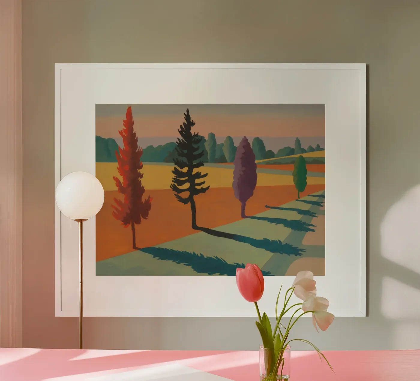 Rainbow Tree Lane poster da Mystic Grain