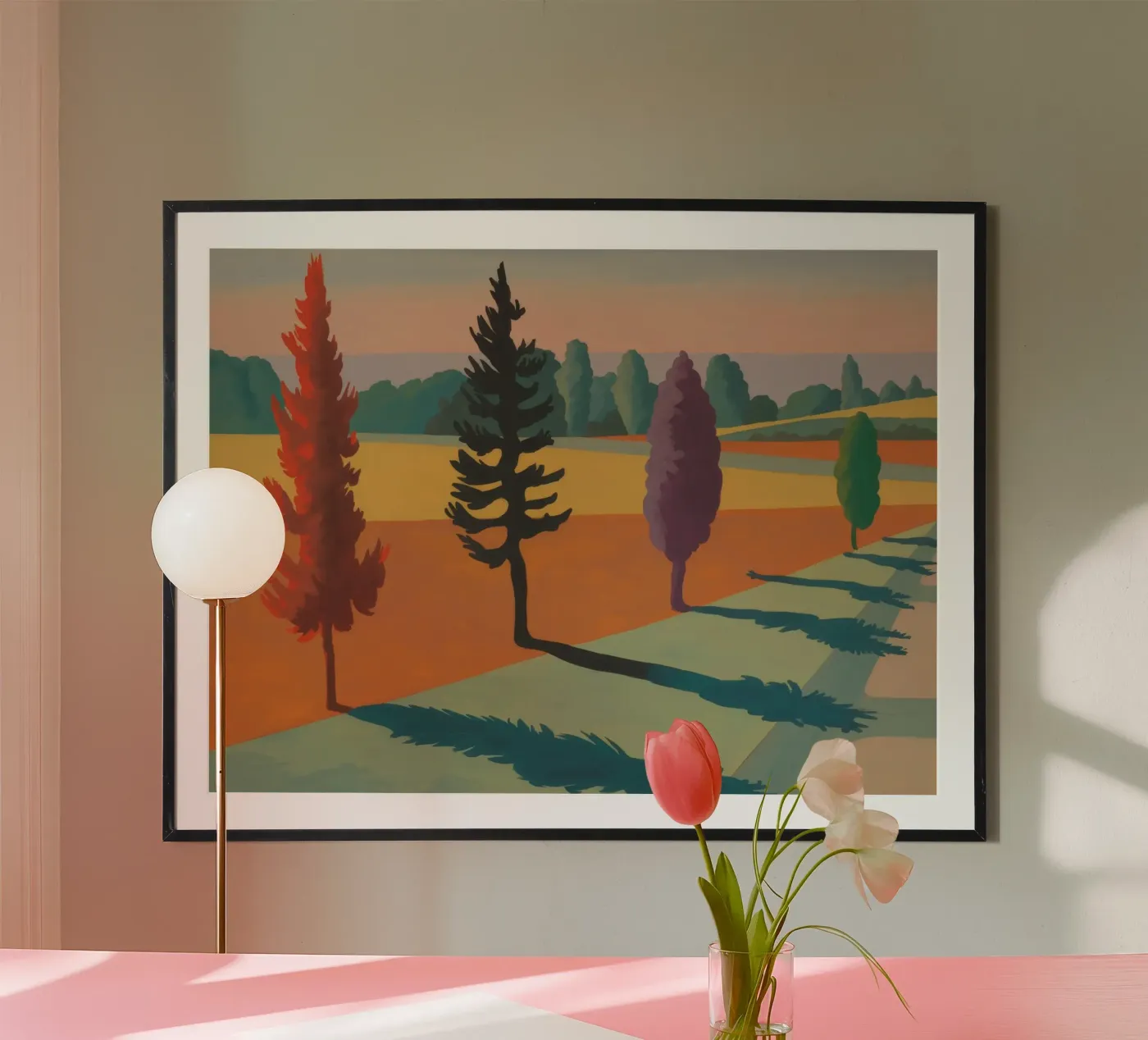 Rainbow Tree Lane poster da Mystic Grain
