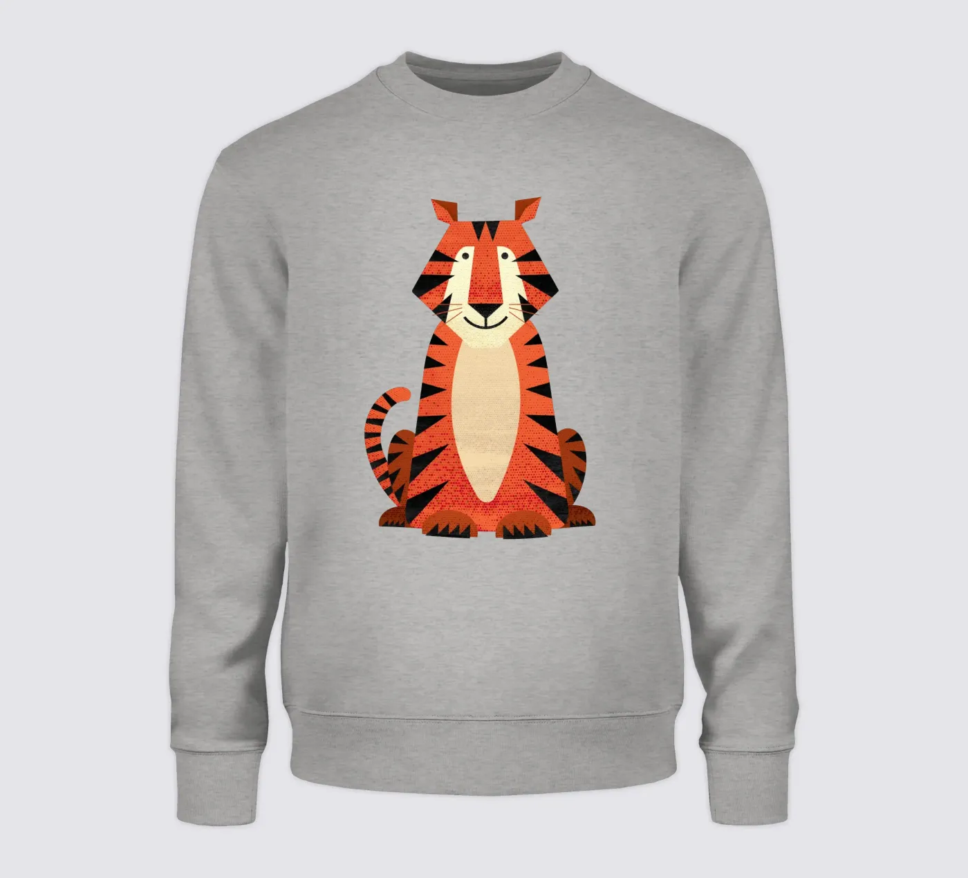 Whimsy Tiger sweatshirt by The Printed Sparrow