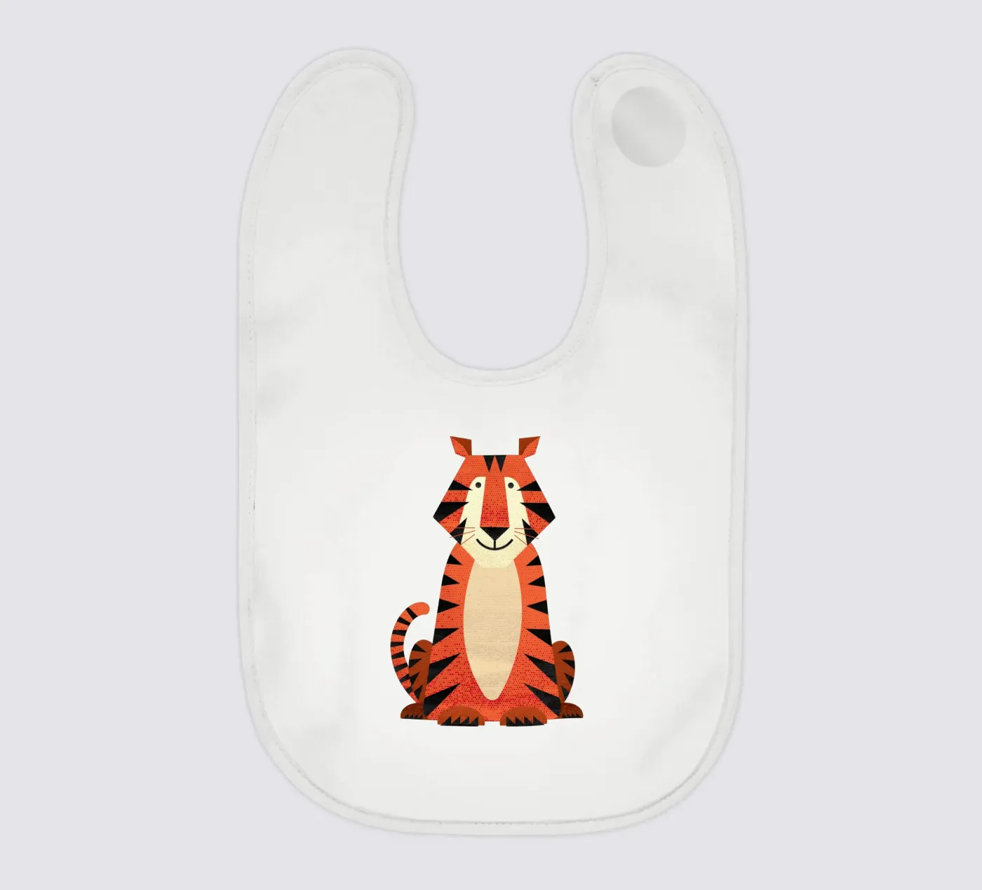 Whimsy Tiger bavoir de The Printed Sparrow