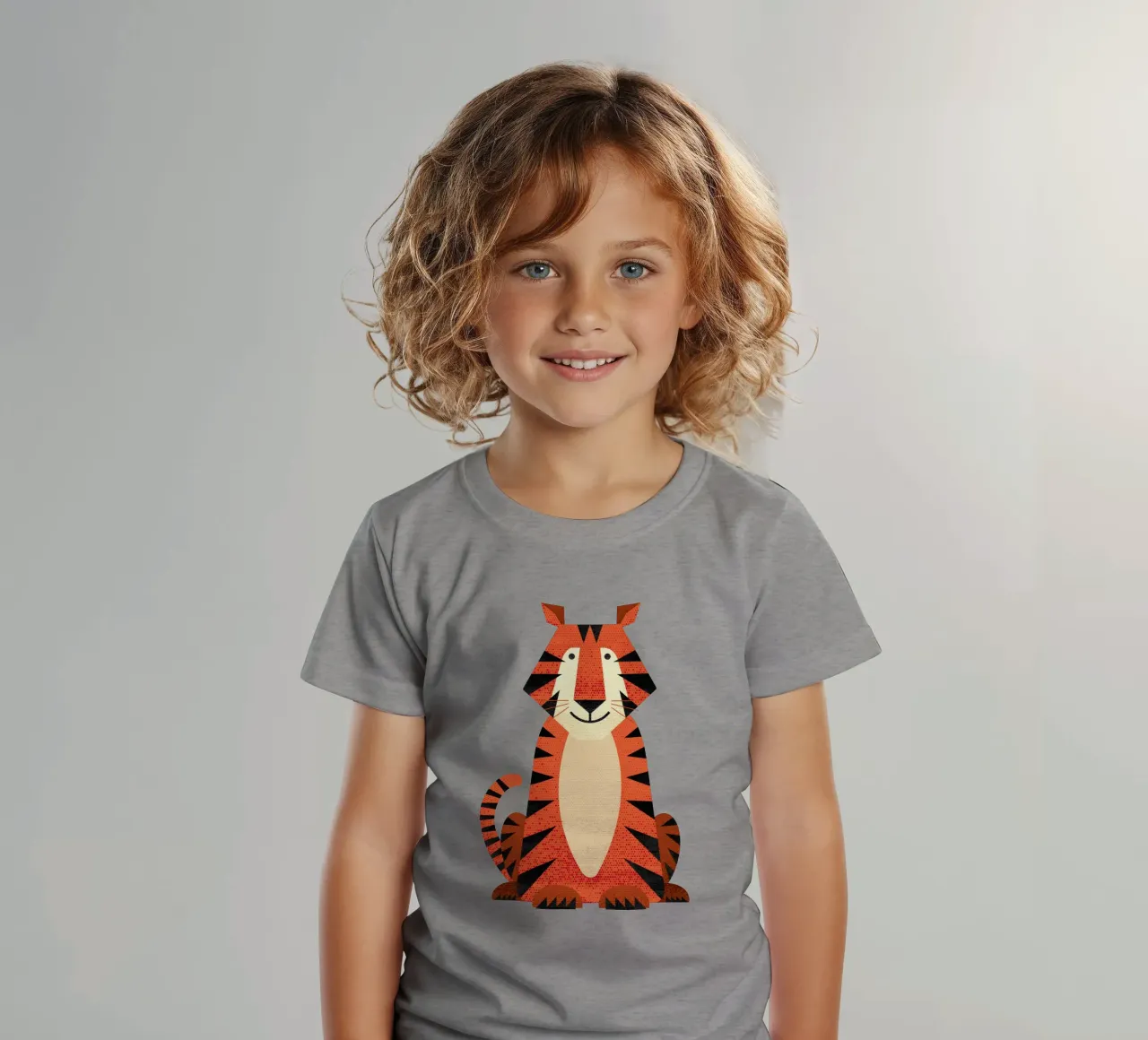 Tigre capricciosa t-shirt bambini da The Printed Sparrow