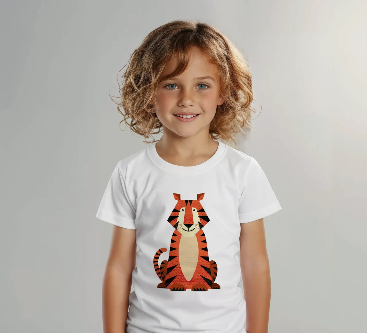 Tigre capricciosa t-shirt bambini da The Printed Sparrow