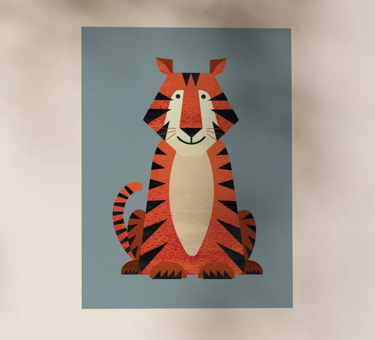 Tigre capricciosa pellicola backlit da The Printed Sparrow