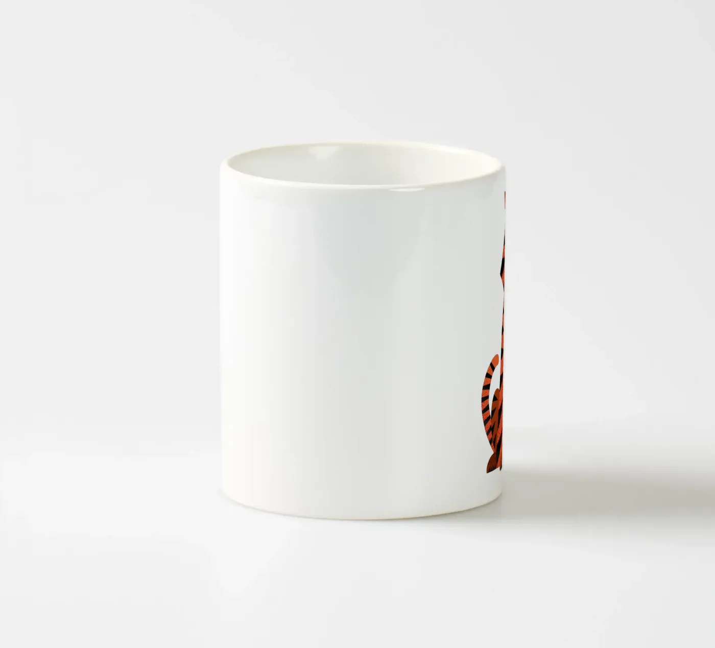 Whimsy Tiger ceramic mug by The Printed Sparrow