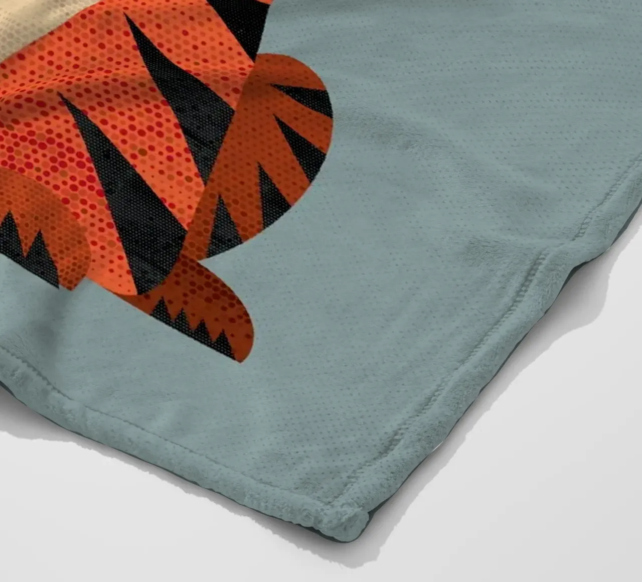 Grillige tijger fleecedeken van The Printed Sparrow