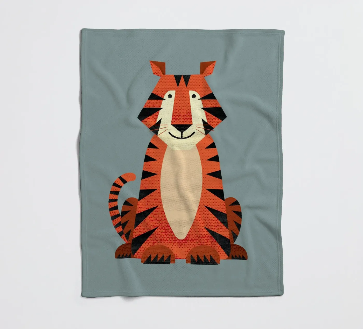 Whimsy Tiger Fleecedecke von The Printed Sparrow