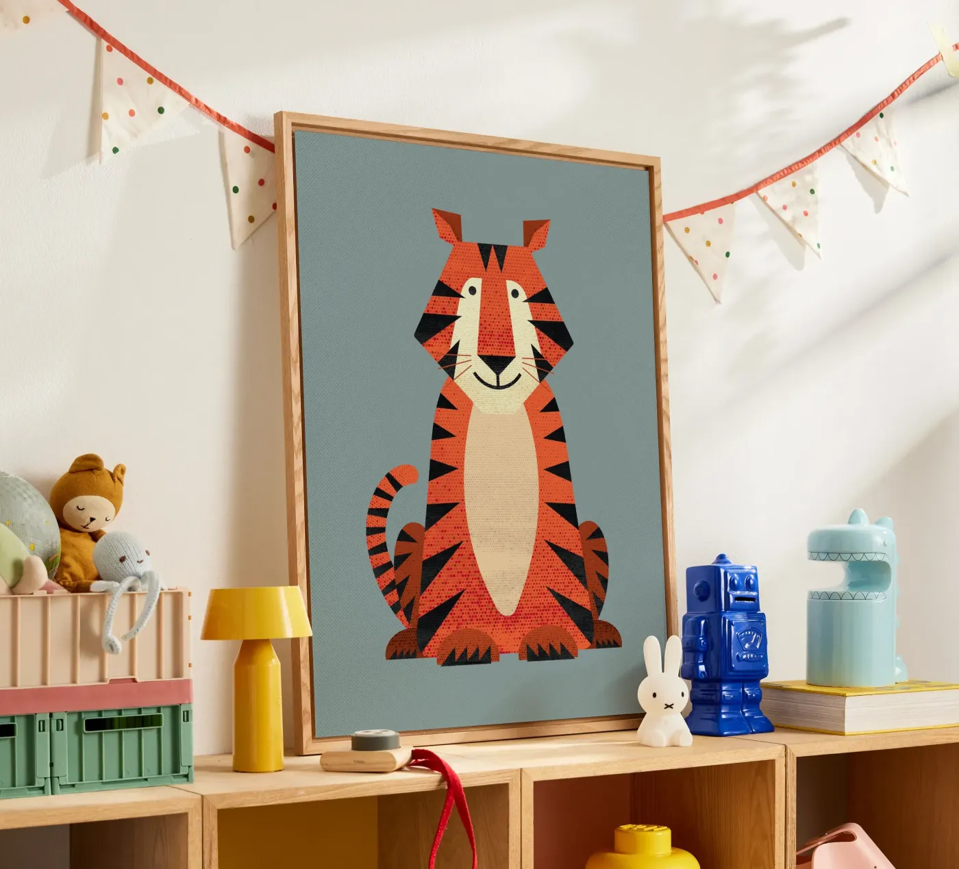 Whimsy Tiger acryl van The Printed Sparrow