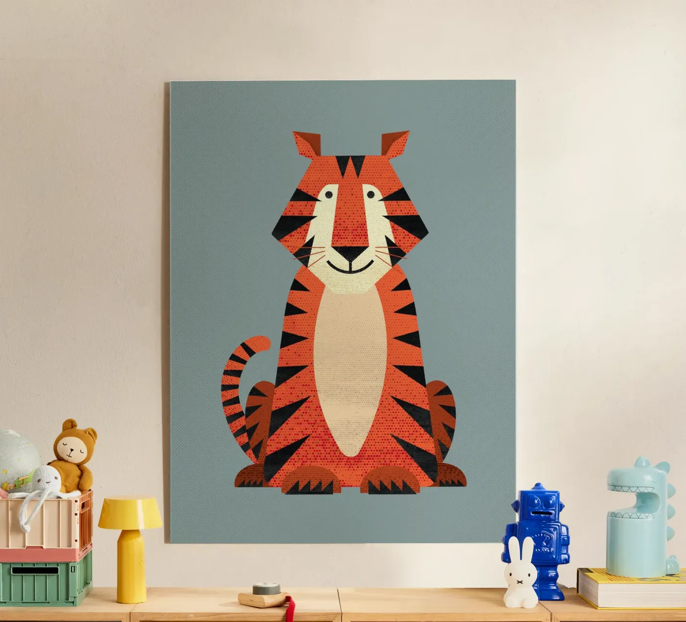 Whimsy Tiger plexiglass da The Printed Sparrow