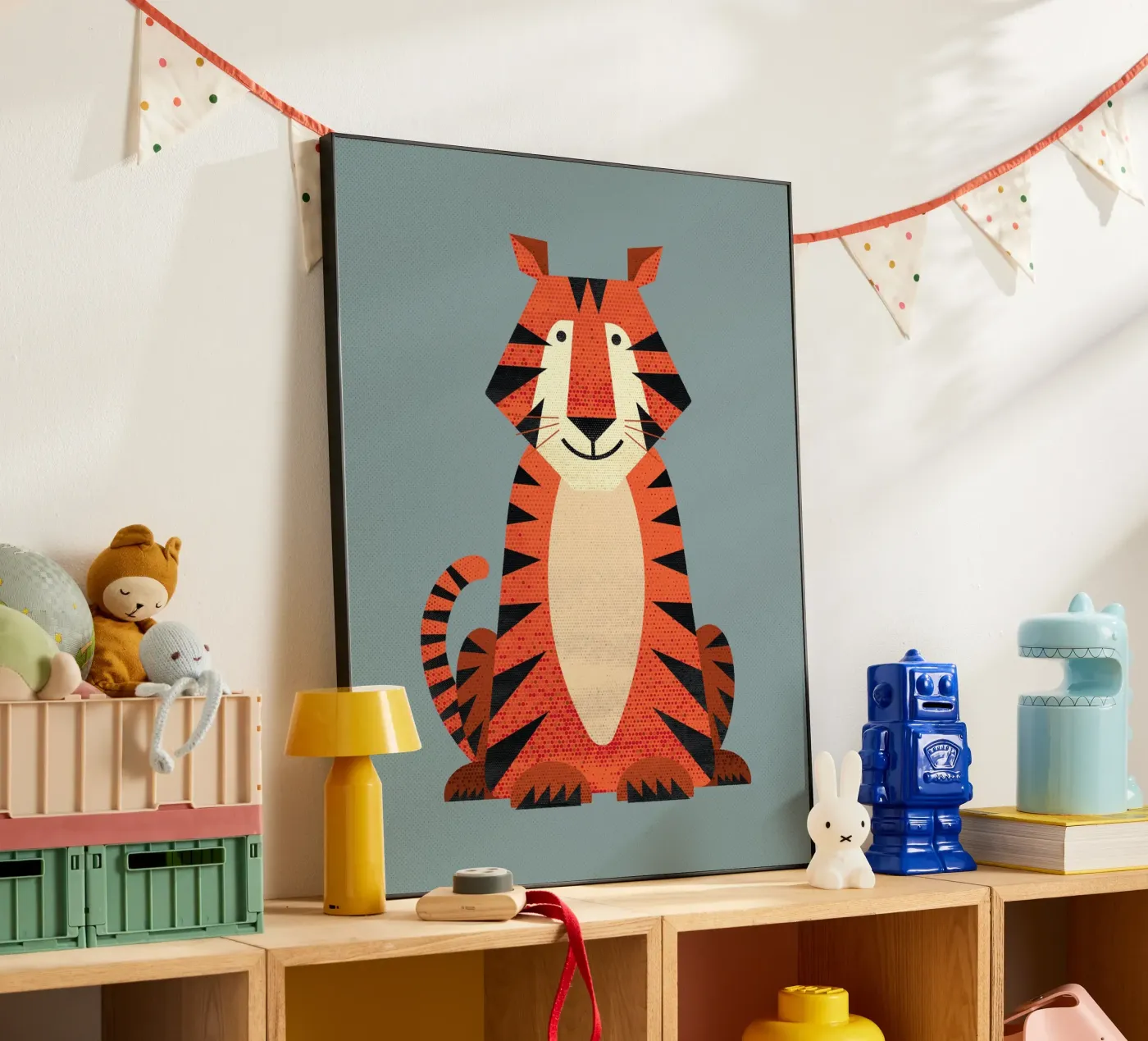 Launenhafter Tiger Forex-Platte von The Printed Sparrow