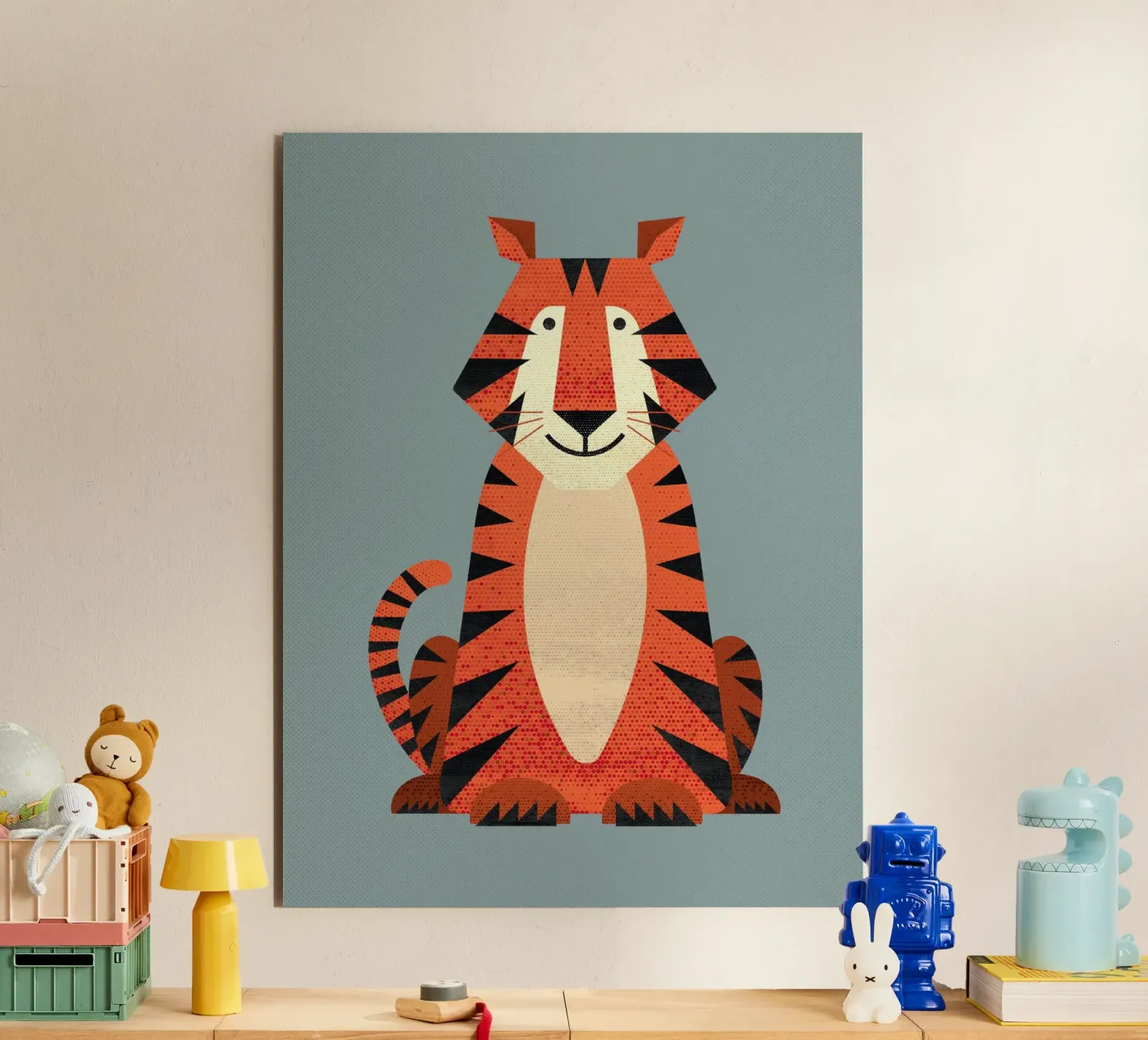 Launenhafter Tiger Forex-Platte von The Printed Sparrow