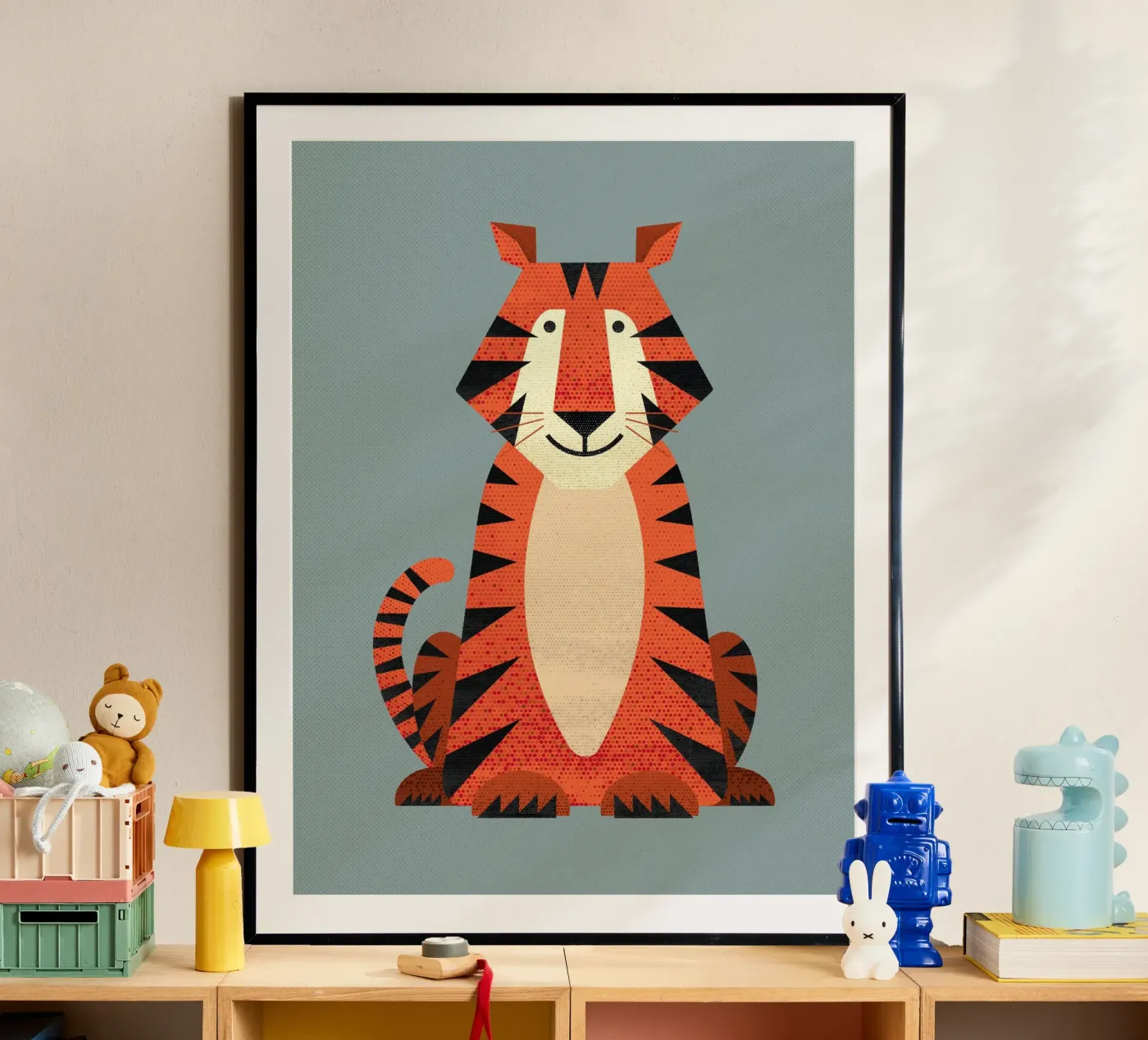 Whimsy Tiger poster da The Printed Sparrow