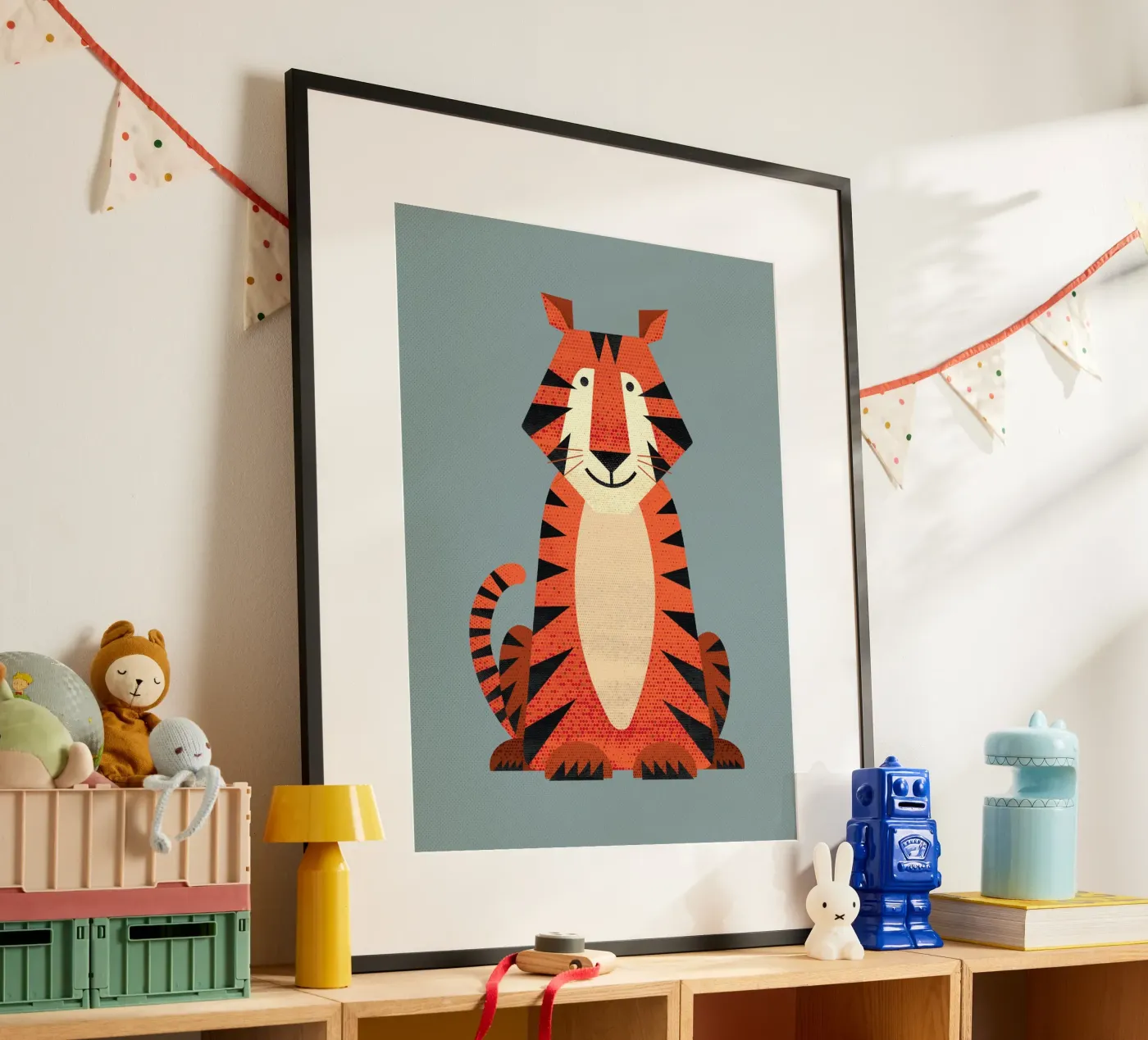 Whimsy Tiger poster da The Printed Sparrow