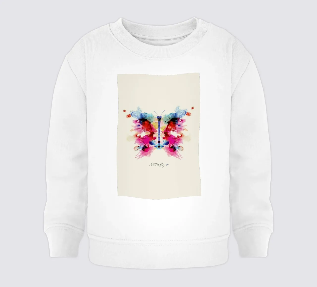 Ink Butterfly Iridescent felpa neonato da Flora & Fauna