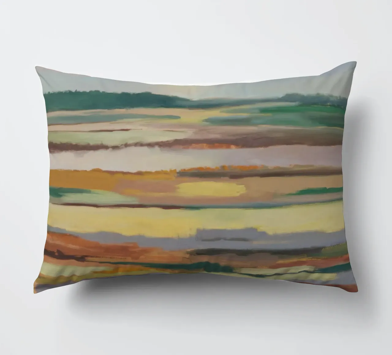 Salt Marsh Mosaic decorative cushion by Mystic Grain