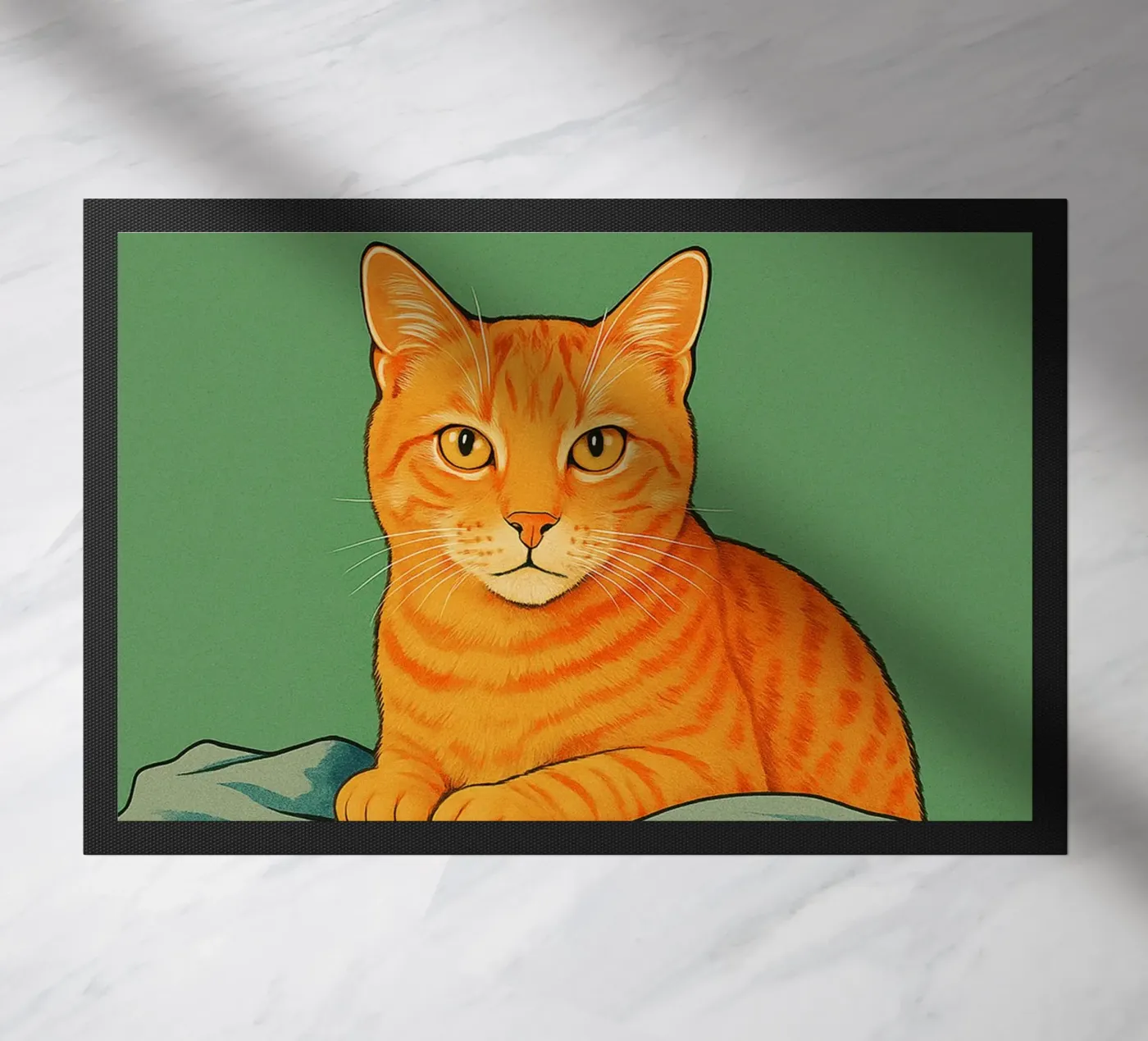 Laundry Funny Cat doormat by the gindils