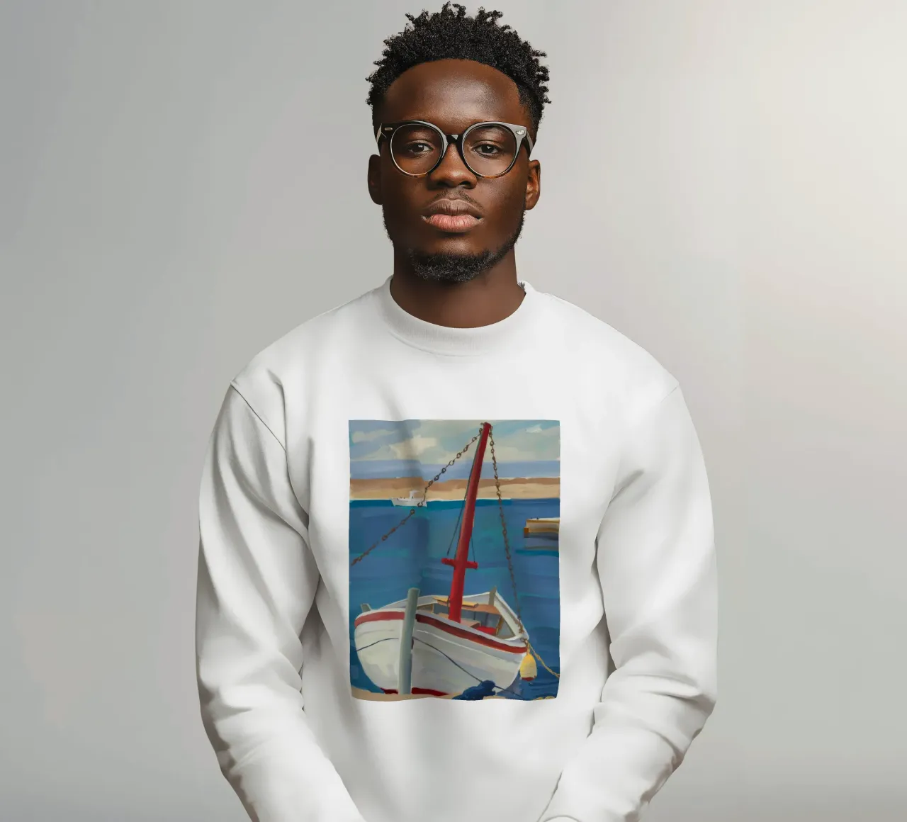 Hafenboot Floß Sweatshirt von Mystic Grain